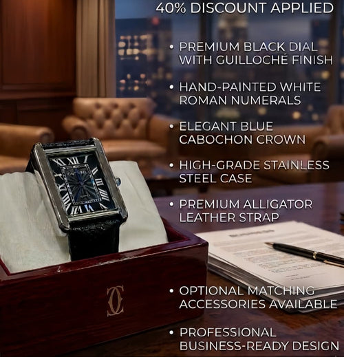 The Cartier Tank Solo Noir Elegance in Timeless Geometry